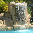 Foam outdoor fountains
