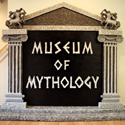 Meuseum of Mythology sign display