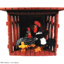 foam crafted chicken coop