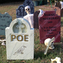 Foam sculpture halloween tombstones