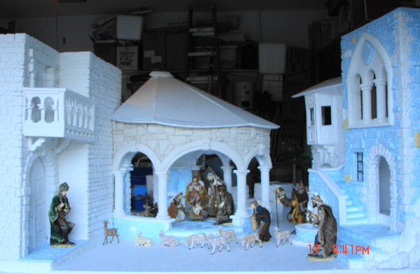 Polystyrene Foam Detailed Nativity Scene